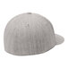 A heather grey Port Authority Flexfit 210 flat bill cap.