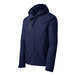 A Port Authority True Navy all-conditions parka jacket with a hood and zipper.
