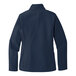 A Port Authority women's blue core soft shell jacket.