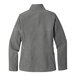 A Port Authority women's grey soft shell jacket.
