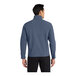 A man wearing a navy heather Port Authority Core Soft Shell Jacket.