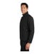 A man wearing a black Port Authority Core Soft Shell Jacket.