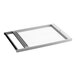 A rectangular metal cutting frame with parallel wires and a handle, designed for slicing food items.