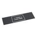 A rectangular black customizable anti-fatigue entrance mat with a bordered area for a logo, designed for indoor or outdoor use.