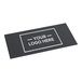 A rectangular black customizable anti-fatigue entrance mat with a bordered area for a logo, suitable for indoor or outdoor use.