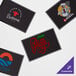 A customizable rectangular entrance mat with various business logos displayed on a white background.
