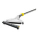 A black rubber hard floor adapter with a yellow handle for a Karcher Puzzi 30/4.