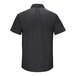 The back of a Red Kap men's black short sleeve work shirt.
