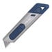 A Pacific Handy Cutter metal-detectable safety knife with a blue and silver handle.