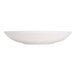 A brown porcelain coupe plate with a white background.