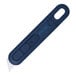 A Pacific Handy Cutter blue utility knife with a white handle and blade.