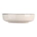 A white Cosy & Trendy stoneware bowl with a silver rim.
