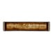 A brown porcelain rectangular serving plate with white background.