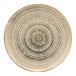A close-up of a Cosy & Trendy Baltic Magara stoneware coupe plate with a circular pattern.