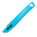 A Pacific Handy Cutter blue utility knife with a black handle.