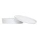 A white Cal-Mil melamine container with a lid.