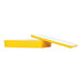A sunshine yellow rectangular melamine bento box with a white border.