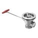 A Krowne Royal Series stainless steel twist handle waste valve.