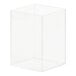 A clear plastic box with a black border.