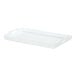A white rectangular plastic tray with handles.