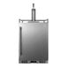 A close-up of a Summit stainless steel beer dispenser with the door open.
