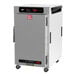 A silver Metro HotBlox undercounter holding cabinet with a solid door and digital controls.