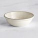 A small round gray porcelain ramekin.