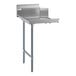 A 2-foot left side 18-gauge stainless steel clean dishtable.