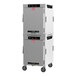 A white Metro heated holding cabinet with two doors.