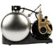 A silver and black McCann's Big Mac Fastflow Carbonator machine with gold and silver metal accents.