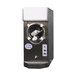A Frosty Factory granita machine with a white and blue label on the front.