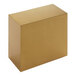 An American Metalcraft gold stainless steel rectangular riser on a white background.