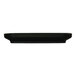 A black oval Cal-Mil melamine platter on a counter.