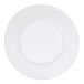 A white plate with a white border.