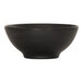 A black Cal-Mil melamine soup bowl with a white background.