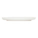A white Cal-Mil round coupe melamine plate with a white rim.