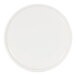 A white Cal-Mil melamine plate with a round rim.