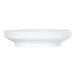 A white Cal-Mil Nova melamine bowl/plate.