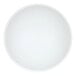 A white Cal-Mil melamine soup bowl with a circular design on it.