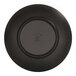A black Cal-Mil melamine bowl with a circular pattern on the inside.