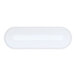 A white oval Cal-Mil melamine platter.