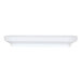 A white rectangular Cal-Mil melamine platter with a white border.