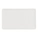 A white rectangular Cal-Mil melamine platter with a raised rim.