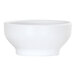A white Cal-Mil melamine soup bowl.