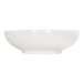 A white round Cal-Mil melamine bowl.