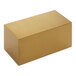 An American Metalcraft gold stainless steel rectangular riser.