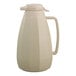 A white ABS plastic coffee carafe with a handle and lid.