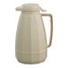 A white ABS plastic insulated coffee carafe with a lid.