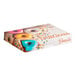 A multicolor Southern Champion box of donuts with sprinkles.
