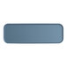 A rectangular blue rectangular object.